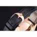 Rolex Cellini Date Black Dial Rose Gold Markings Rose Gold Case Black Leather Strap