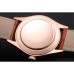 Rolex Cellini White Dial Rose Gold Case Brown Leather Strap