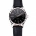 Rolex Cellini Black Dial Roman Numerals Stainless Steel Case Black Leather Strap