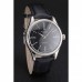 Rolex Cellini Black Dial Roman Numerals Stainless Steel Case Black Leather Strap