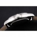 Rolex Cellini Black Dial Roman Numerals Stainless Steel Case Black Leather Strap