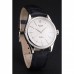 Rolex Cellini White Guilloche Dial Stainless Steel Case Black Leather Strap