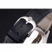 Rolex Cellini White Guilloche Dial Stainless Steel Case Black Leather Strap