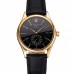 Rolex Cellini Black Dial Gold Case Black Leather Strap