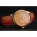 Rolex Cellini Gold Dial And Markings Gold Case Light Brown Leather Strap