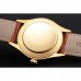 Rolex Cellini Gold Dial And Markings Gold Case Light Brown Leather Strap
