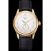 Rolex Cellini White Dial Gold Case Black Leather Strap Rolex Cellini White Dial Gold Case Black Leather Strap