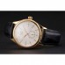 Rolex Cellini White Dial Gold Case Black Leather Strap Rolex Cellini White Dial Gold Case Black Leather Strap