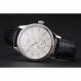 Rolex Cellini White Dial Stainless Steel Case Black Leather Strap