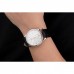 Rolex Cellini White Dial Stainless Steel Case Black Leather Strap