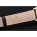 Rolex Cellini Black Dial Roman Numerals Gold Case Black Leather Strap