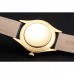 Rolex Cellini Black Dial Roman Numerals Gold Case Black Leather Strap