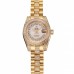 Rolex DayJust Diamond Pave White Dial Gold Diamond Bracelet 1453957