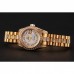 Rolex DayJust Diamond Pave White Dial Gold Diamond Bracelet 1453957