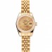 Rolex Lady-Datejust Champagne Dial Diamond Bezel Gold Jubilee Bracelet 1454096