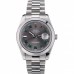 Rolex DateJust Polished Stainless Steel Bezel Grey Dial 42000
