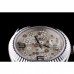 Rolex DateJust Stainless Steel Ribbed Bezel Flower Silver Dial 42001