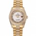 Rolex Day-Date Diamond Pave White Dial Gold Diamond Bracelet 1453958