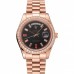 Rolex Day-Date Diamonds And Rubies Black Dial Rose Gold Bracelet 1454102