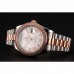 Rolex Day-Date Diamonds Bezel White Dial Rose Gold And Staineless Steel Bracelet 1454108