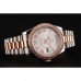 Rolex Day-Date Diamonds Bezel White Dial Rose Gold And Staineless Steel Bracelet 1454108