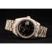 Rolex Day-Date Gold Stainless Steel Ribbed Bezel Black Dial 41998