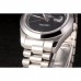 Rolex Day-Date Stainless Steel Bracelet Black Dial 80294
