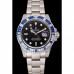 Rolex GMT Master II Black Dial Stone Set Bezel Stainless Steel Case And Bracelet 1453747