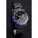 Rolex GMT Master II Black Dial Blue And Black Bezel Black PVD Case And Bracelet PR18239