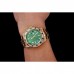 Rolex GMT Master II Green Dial Stone Set Bezel Gold Case And Bracelet 1453748
