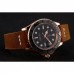 Rolex Yacht-Master Black Dial Rose Gold Case Brown Leather Bracelet 1453861