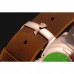 Rolex Yacht-Master Black Dial Rose Gold Case Brown Leather Bracelet 1453861